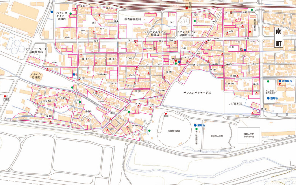 消火栓等地図
